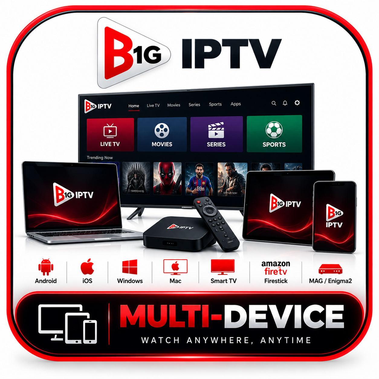 B1G IPTV Multi-Device logo