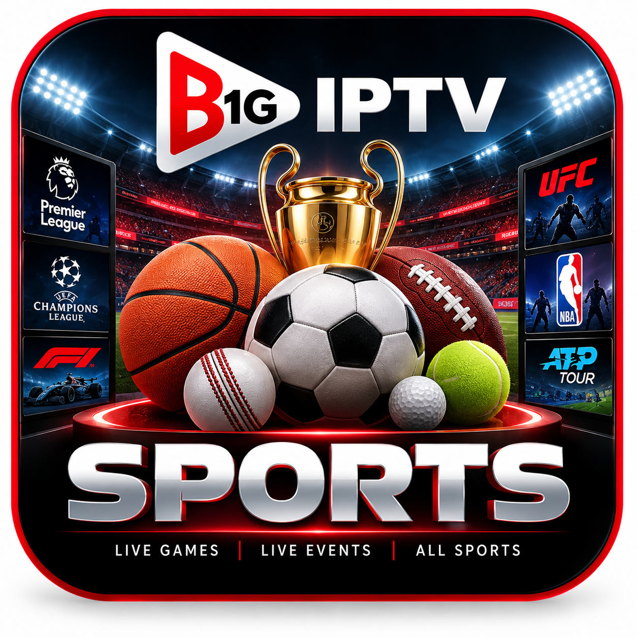 B1G IPTV Sports logo